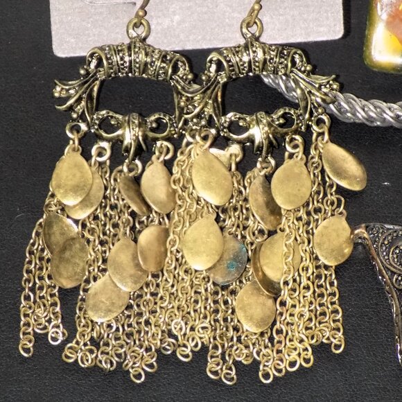 New Lot 4 Chico's Necklace & Earrings Bundle.  Boho Statement Earth-Tones - Picture 10 of 13